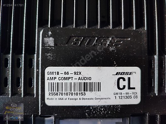 Otomobil & Arazi Aracı / Elektrik / MAZDA 6 AMFİ BOSE GM1B-66-92X