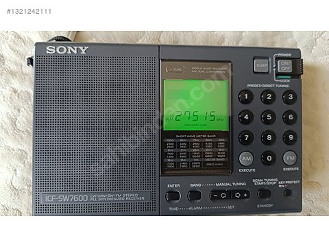 Sony Dijital Portatif Radyo - SONY ICF-SW7600 SSB CB MW-SW-FM-LW