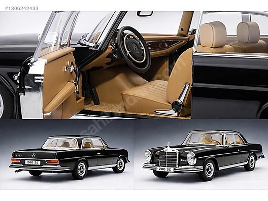 AUTOart 1/18 Mercedes-Benz 280 SE 希少モデル Autoart Diecast Model 1:18 Mercedes Benz Araba - 1306242433