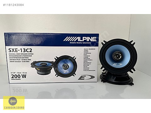 Hoparlör / Koaksiyel (Coax) / Alpine Sxe 13c2 Mavi 5-1/4 (13cm ...