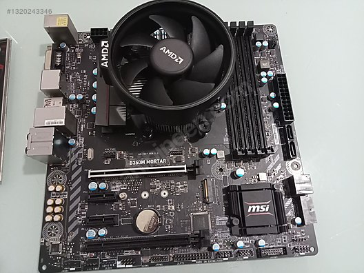 MSİ-B350M-MORTAR-GAMİNG-RYZEN-5-5600X-İŞLEMCİ-ANAKART. sahibinden