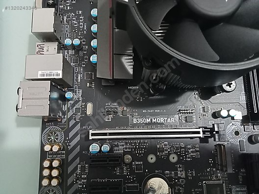 MSİ-B350M-MORTAR-GAMİNG-RYZEN-5-5600X-İŞLEMCİ-ANAKART. on