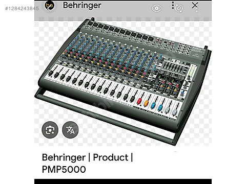 Pms 5000 behringer pms 5000 sifir ayarinda cizik yok cok az kullanildi ...