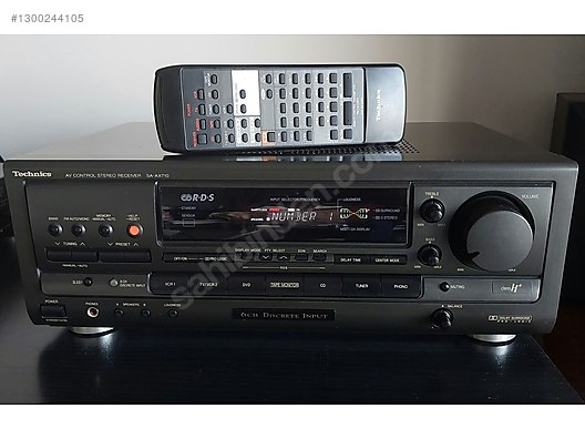 Technics Receiver Amfi - Technics SA-AX710, tamirsiz, kumandalı