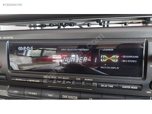 Technics Receiver Amfi - Technics SA-AX710, tamirsiz, kumandalı