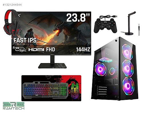 PC-OEM / İ7 4790 | Gtx 1050ti | 16GB Ram | 512G SSD | 24'' 144Hz