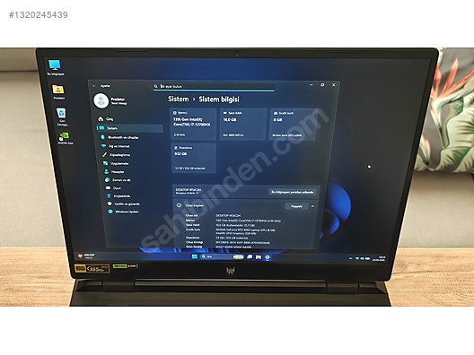 Acer / EN UYGUN EN TEMİZ PREDATOR HELİOS NEO İ7 13700HX RTX4060