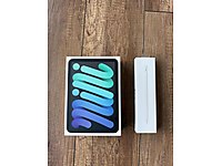 İPad Mini 6 256 GB + Apple Pencil 2 (Tertemiz)