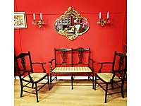 antika ingiliz çay seti koltuk takımı