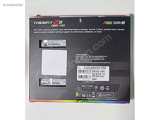 GSKILL CL26 6000MHZ 32GB 2x16GB TZ5 Neo DDR5 sahibinden.comda