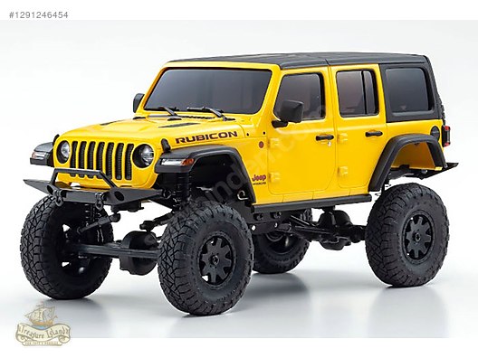 ホビーラジコン KYOSHO Mini-Z 4x4 Jeep Wrangler Rubicon RC CAR - KYOSHO MINI-Z 4x4 SERİSİ JEEP WRANGLER RUBICON SARI