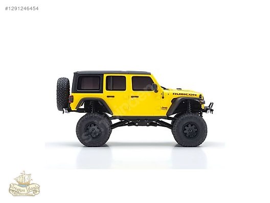 KYOSHO MINI-Z RUBICON イエロー RC CAR - KYOSHO MINI-Z 4x4 SERİSİ JEEP WRANGLER RUBICON SARI