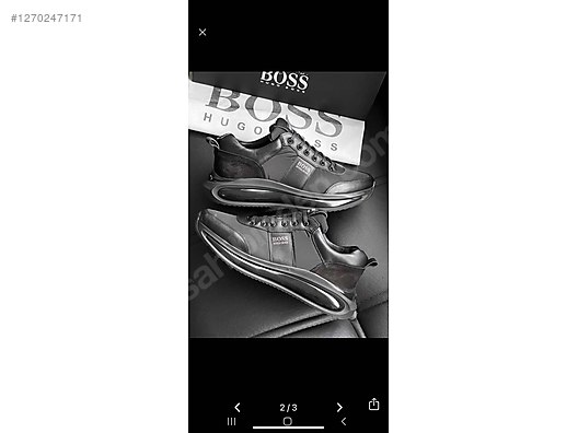 SİYAH HUGO BOSS SNEAKERS AYAKKABI - Erkek Günlük Ayakkabı