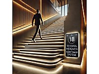 Sensörlü Merdiven Basamak Aydınlatma Modülü 18 Kanal