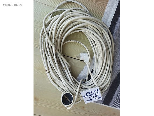 40m Tekli 3×1,5 TOPRAKLI UZATMA - Priz Çoğaltıcı ve Yapı Malzemeleri sahibinden.com'da