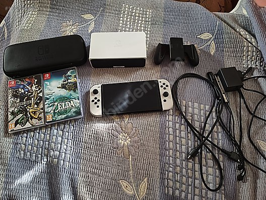 Nintendo switch OLED 64gb Full set+2 oyun+ Çanta on sahibinden.com