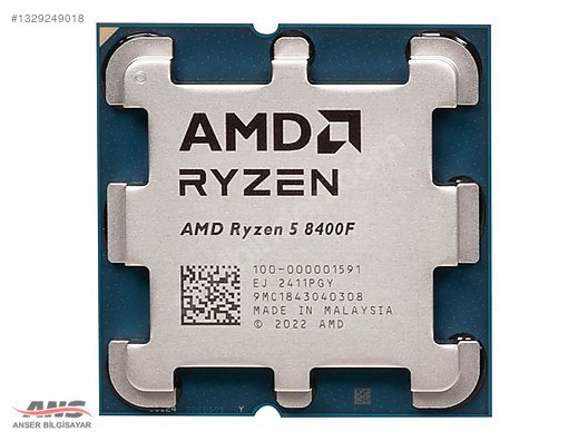 AMD RYZEN 5 8400F 4.2 GHZ 16 MB AM5 TRAY 65W NOVGA İŞLEMCI
