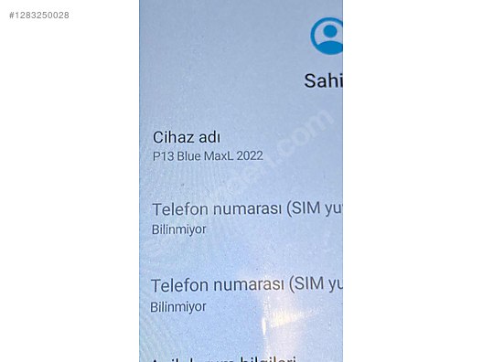 İkinci El ve Sıfır Alışveriş / Cep Telefonu & Aksesuar / Cep Telefonu / Reeder / P13 Blue Max L 2022