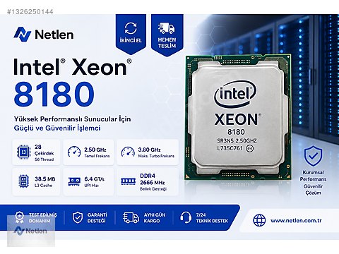 Intel Xeon Platinum 8180 sahibinden.comda - 1326250144