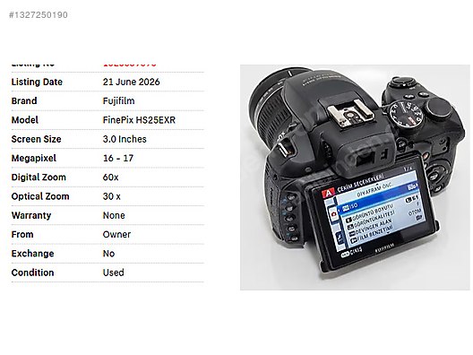 Kompakt / Fujifilm / FinePix S2980 / Fujifilm FinePix HS25EXR