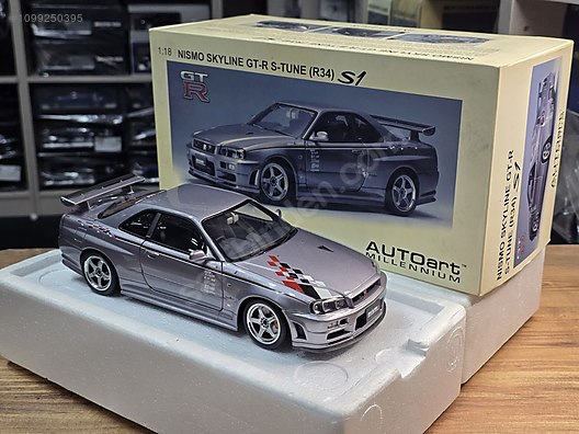 1:18 Autoart - Nissan Nismo GTR R34 Tertemiz kutulu ürün. on