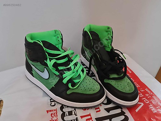 men air jordan 1 high zoom zen green