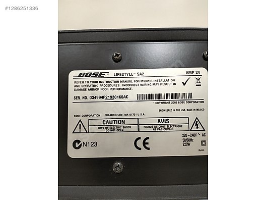 Bose Power Amfi - BOSE Lifestyle SA-2 POWER AMFİ..