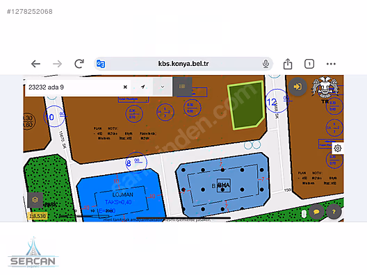 ALAKOVADA SATILIK 500 M2 KÖŞE PARSEL 4 DAİRELİK ARSA #1278252068