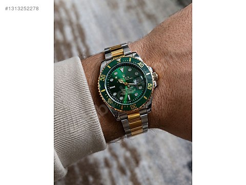 SSK lhanterⅡ メタルハンター Ⅱ ライトグリーンゴールド Rolex / Rolex Altın-Yeşil Submariner Kol Saati sahibinden.comda