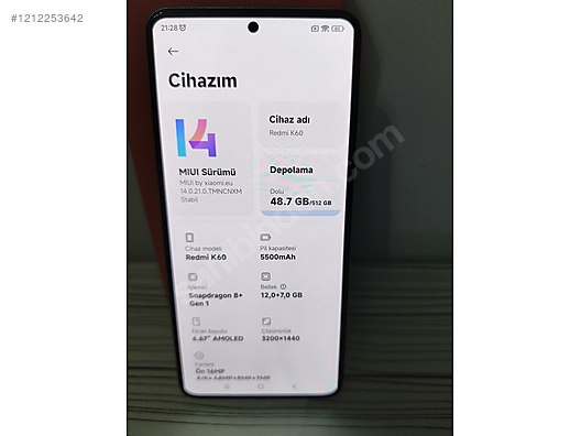 Used & Brand New Items / Cell Phones & Accessories / Cell Phones / Xiaomi / Redmi K60