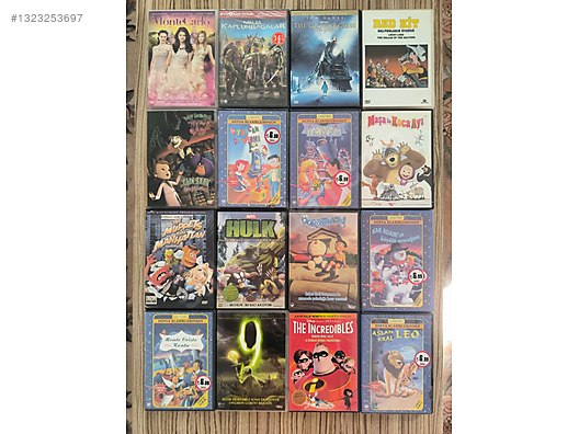 Adet 250 TL ve Üstü Çizgi Filmler - Yabancı DVD Filmler sahibinden