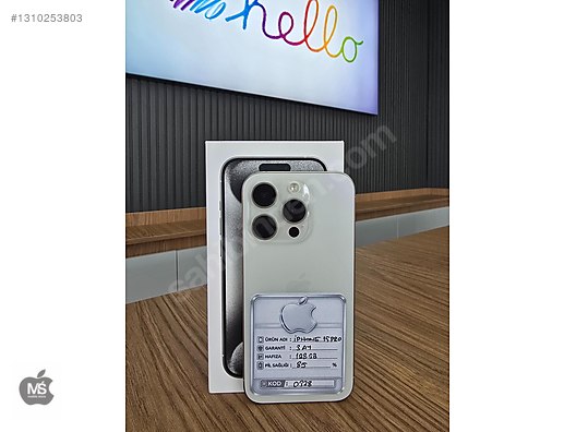 Apple iPhone 15 Pro ホワイト 128GB iPhone 15 Pro 128GB Beyaz Titanyum Telefon Fiyatı ve Özellikleri