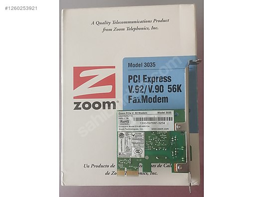 ZOOM 56K PCie Dahili Dial-Up Fax Modem CONEXANT CX-9Z-NR0134 - Dial-Up Modem ilanları uygun fiyatlarıyla sahibinden.com'da