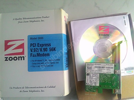 ZOOM 56K PCie Dahili Dial-Up Fax Modem CONEXANT CX-9Z-NR0134 - Dial-Up Modem ilanları uygun fiyatlarıyla sahibinden.com'da