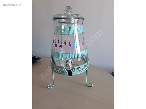 5 Lt Ayakli Renkli Musluklu Cam Sebil Damacana Sahibinden Comda 879254425