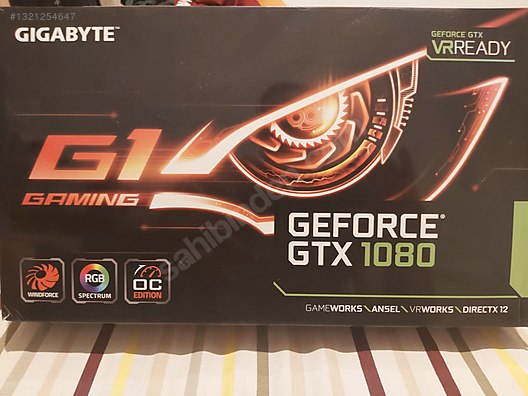 Gigabyte GTX 1080 G1 Gaming GV-N1080G1 GAMING-8GD 256 Bit GDDR5X
