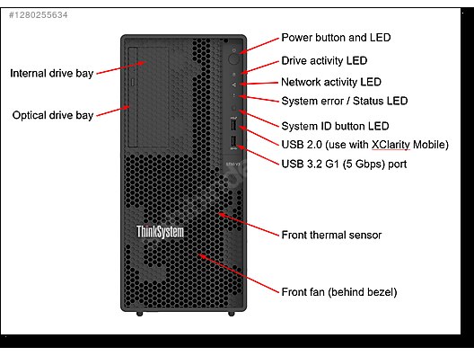 Lenovo Thinksystems ST50 V3 XE-2434 1x32GB 2x960GB 7DF3A00YEA ...