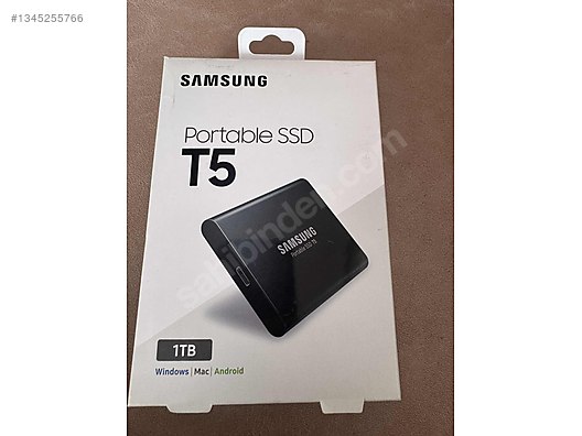 Samsung T5 1TB Portable SSD - Orijinal (Samsung Authenticated