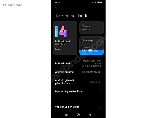 İkinci El ve Sıfır Alışveriş / Cep Telefonu & Aksesuar / Cep Telefonu / Xiaomi / Redmi 9T