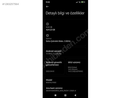 İkinci El ve Sıfır Alışveriş / Cep Telefonu & Aksesuar / Cep Telefonu / Xiaomi / Redmi 9T