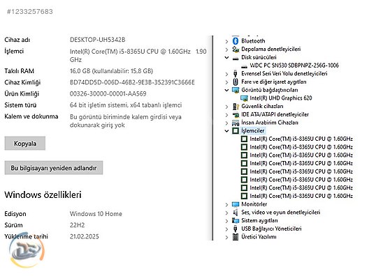 Intel NUC8V5PNK Intel Core i5 8365U 16GB RAM 256GB SSD Mini PC - Alışveriş :: Sıfır, İkinci El Ürünlerle sahibinden.com'da