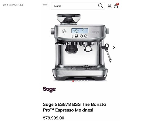 Kahve Makinesi Ses878 Türkiye Adaçayı Kahve Makinesi Için Paket Su