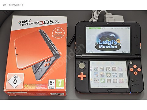 New Nintendo 3DS XL Turuncu, Kutusunda, CFW ve Oyun yüklü on