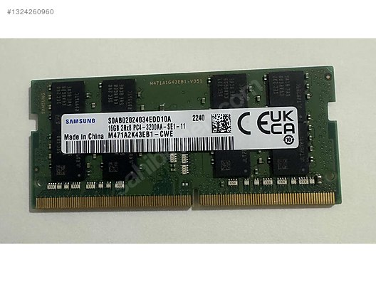 Samsung16GB×2 DDR4 SDRAM PC ノートPC用メモリ　② Samsung 16GB DDR4 3200MHZ Notebook RAM sahibinden.comda - 1324260960