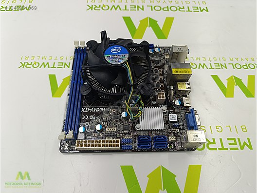 Masaüstü Bilgisayar - Anakart AsRock H61MV-ITX Anakart i3-3220 İşlemci + İntel Stok Fan Set Anakart Anakart
