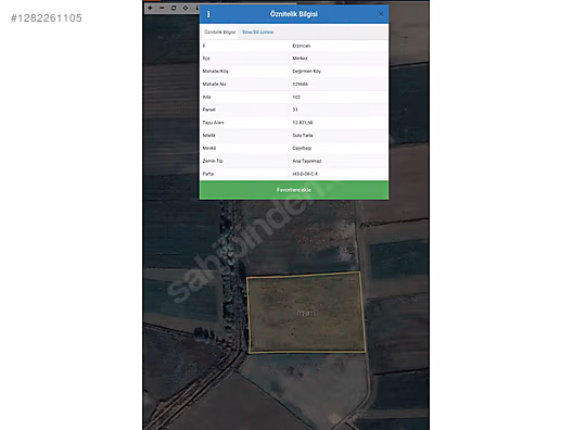 PARSEL GAYRİMENKUL'DEN DEĞİRMEN KÖYÜNDE SATILIK SULU TARLA #1282261105