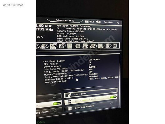 PC-OEM / MSI X99A RAIDER X99 + i7 6800k Combo sıfır on sahibinden