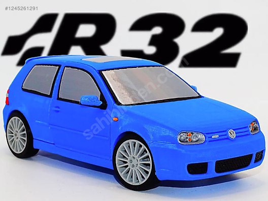 1:19 Volkswagen Golf R32 MK4 Otomobil Model Maketi - Plastik Kara