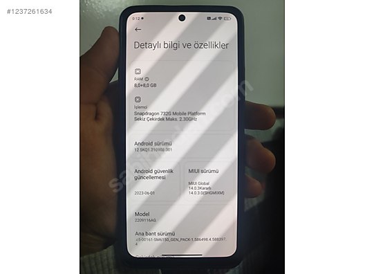 Used & Brand New Items / Cell Phones & Accessories / Cell Phones / Xiaomi / Redmi Note 12 Pro