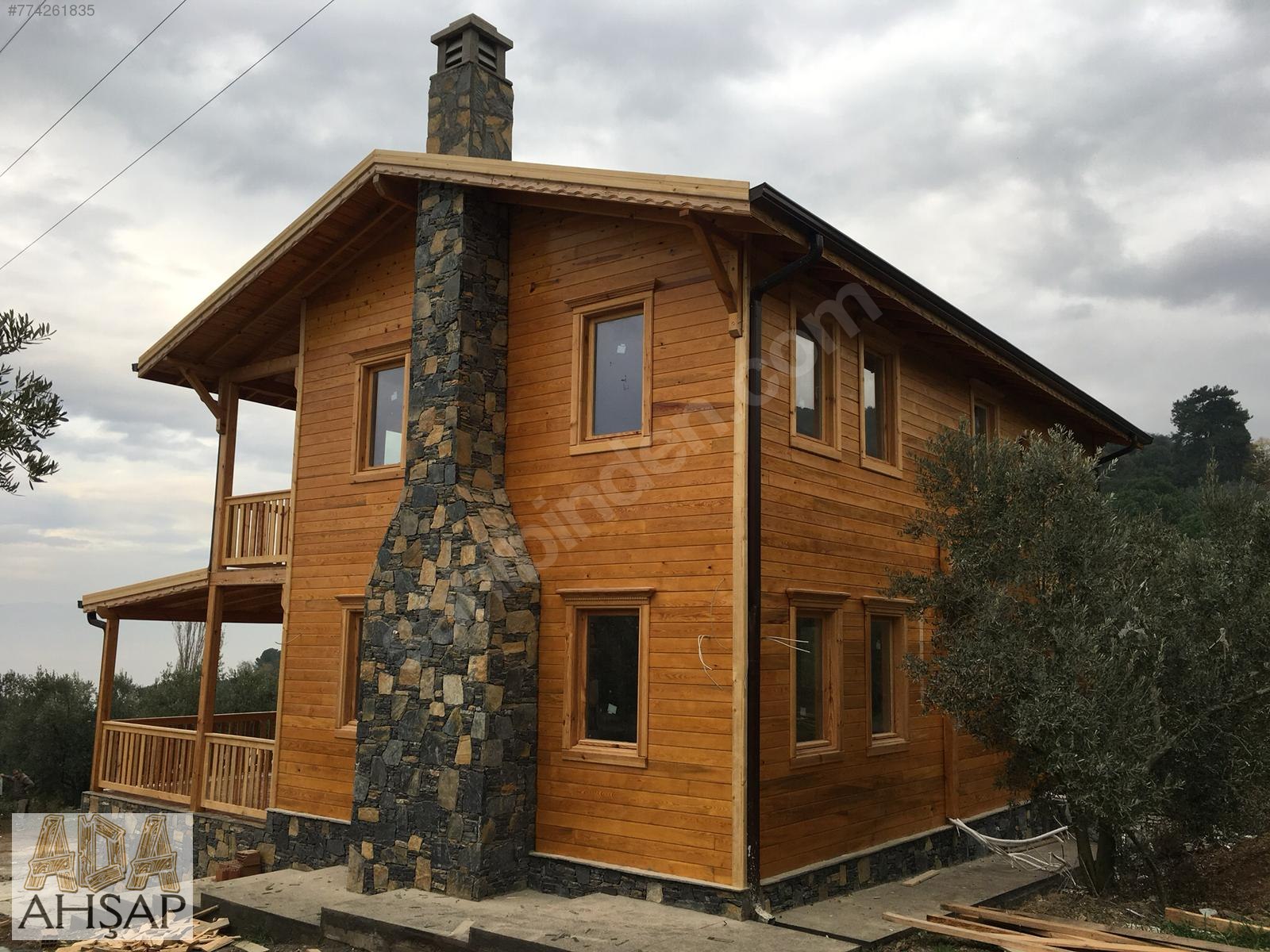 Karkas Sistem 140+35 m2 Ahşap Ev Satılık Prefabrik Ev İlanları